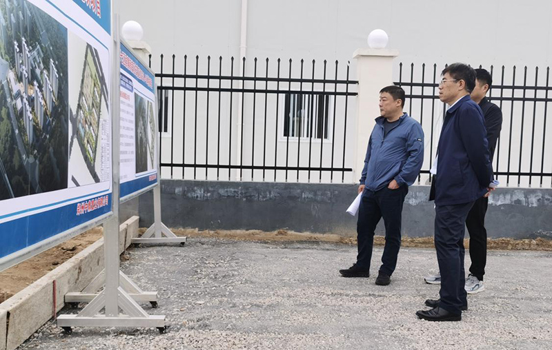 PG网页版登录入口-PG(中国)负责人汪洋到侯寨新镇区安置区调研项目建设工作