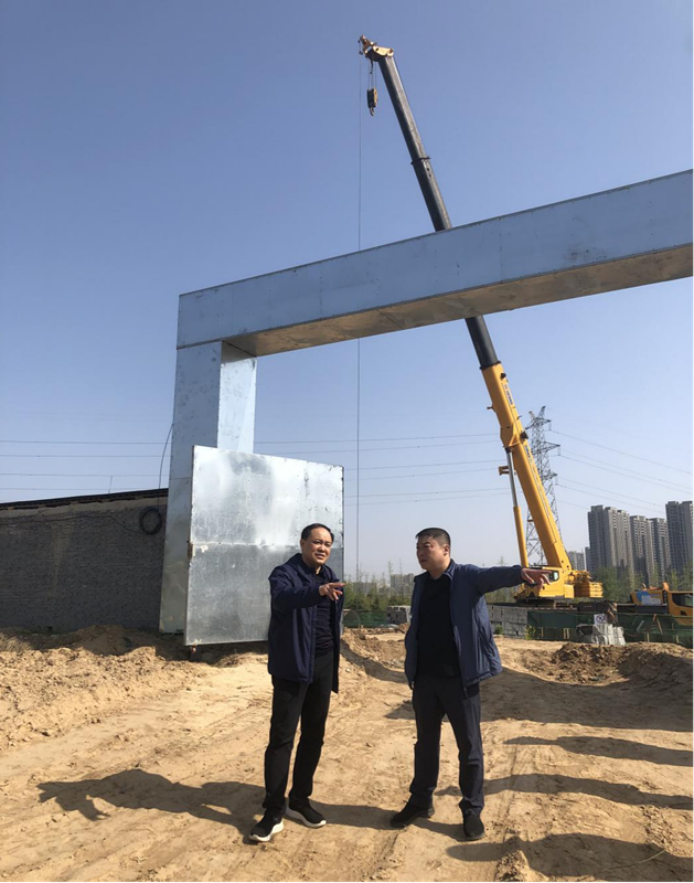 PG网页版登录入口-PG(中国)党委委员、副总经理张岩到侯寨新镇区安置区调研项目建设工作